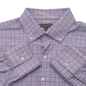 Peter Millar Summer‎ Comfort Plaid Button Down Shirt Men's XL Purple
Stretch